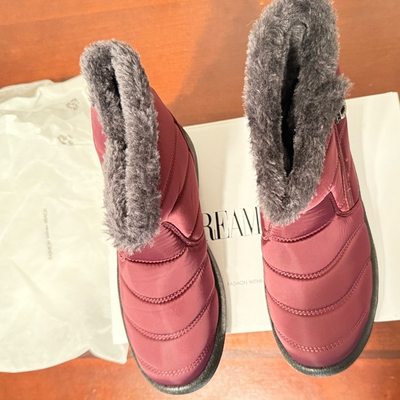 Dream Paris Women's purple or red wine Winter Boots. NWT. fast 🚚📦size 7.5 - Picture 11 of 16